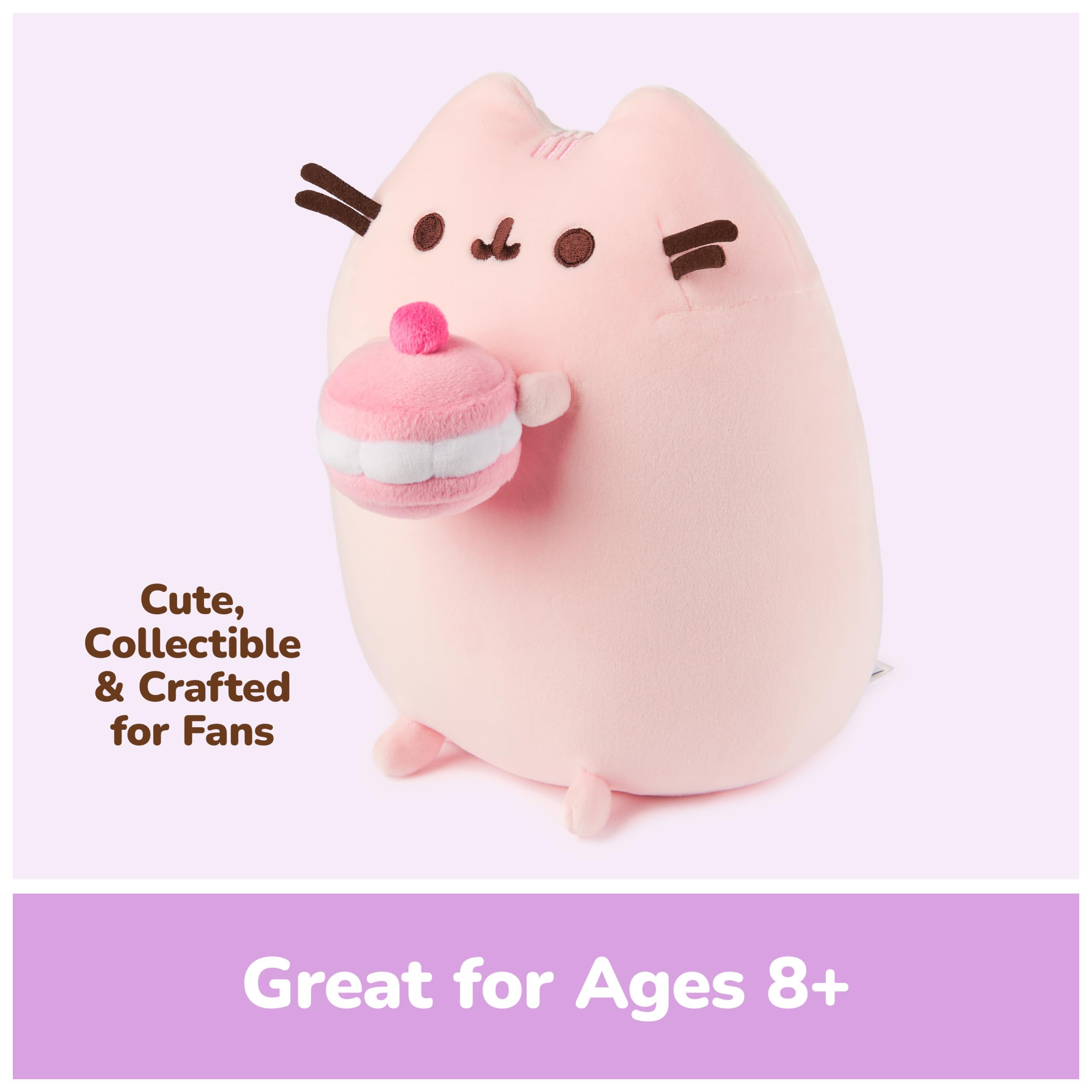Amazon.com: GUND Pusheen Cherry Macaron Squisheen Plush, Squishy